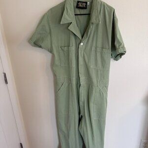 Big Bud Press Sage Green Short Sleeve Jumpsuit 3XL